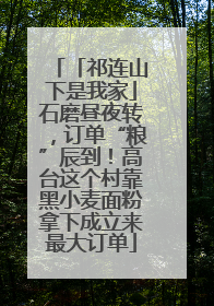 「祁连山下是我家」石磨昼夜转，订单“粮”辰到！高台这个村靠黑小麦面粉拿下成立来最大订单