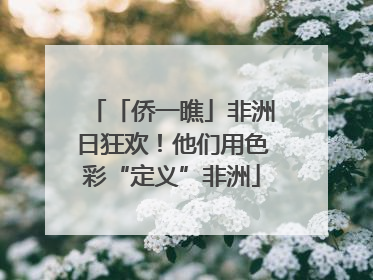 「侨一瞧」非洲日狂欢！他们用色彩“定义”非洲