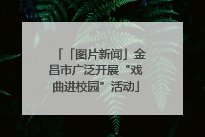「图片新闻」金昌市广泛开展“戏曲进校园”活动