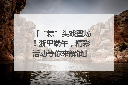 “粽”头戏登场！浙里端午，精彩活动等你来解锁