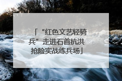 “红色文艺轻骑兵”走进石首抗洪抢险实战练兵场