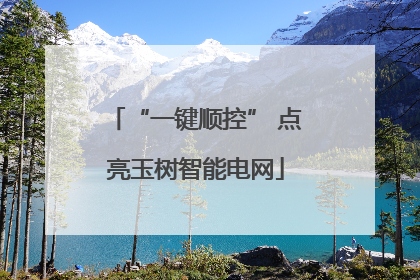 “一键顺控” 点亮玉树智能电网