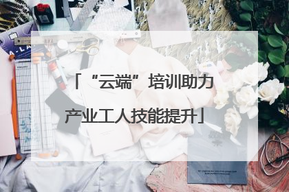 “云端”培训助力产业工人技能提升