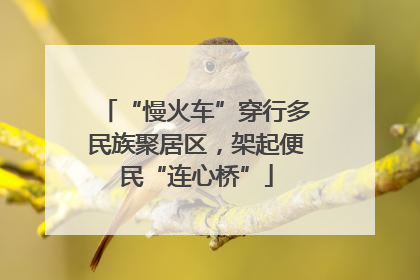 “慢火车”穿行多民族聚居区，架起便民“连心桥”