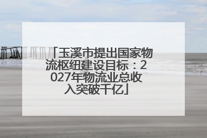 玉溪市提出国家物流枢纽建设目标：2027年物流业总收入突破千亿