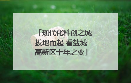 现代化科创之城拔地而起 看盐城高新区十年之变