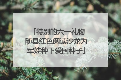 特别的六一礼物 随县红色阅读沙龙为军娃种下爱国种子