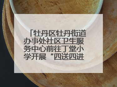 牡丹区牡丹街道办事处社区卫生服务中心前往丁堂小学开展“四送四进四提升”及无烟日宣传活动