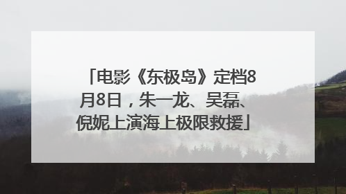 电影《东极岛》定档8月8日，朱一龙、吴磊、倪妮上演海上极限救援