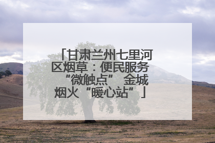 甘肃兰州七里河区烟草：便民服务“微触点” 金城烟火“暖心站”