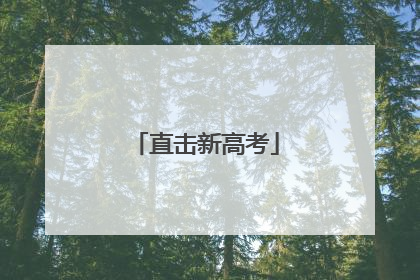 直击新高考