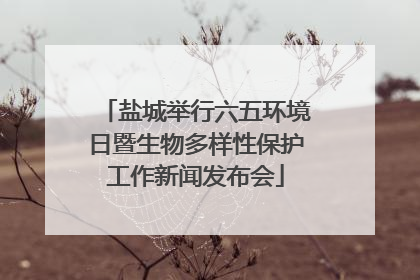 盐城举行六五环境日暨生物多样性保护工作新闻发布会