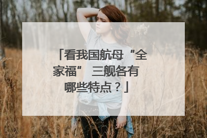 看我国航母“全家福” 三舰各有哪些特点？