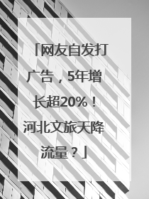 网友自发打广告，5年增长超20%！河北文旅天降流量？