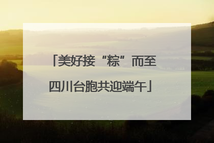 美好接“粽”而至 四川台胞共迎端午