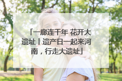 一廊连千年 花开大遗址丨遗产日一起来河南，行走大遗址