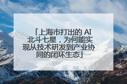 上海市打出的 AI 北斗七星，为何能实现从技术研发到产业协同的闭环生态