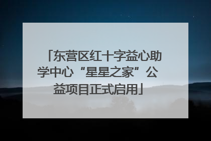 东营区红十字益心助学中心“星星之家”公益项目正式启用