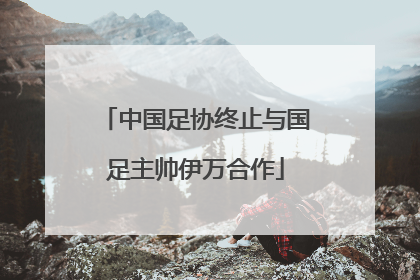 中国足协终止与国足主帅伊万合作
