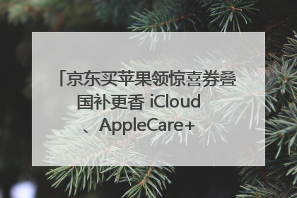京东买苹果领惊喜券叠国补更香 iCloud、AppleCare+服务限时低至85折