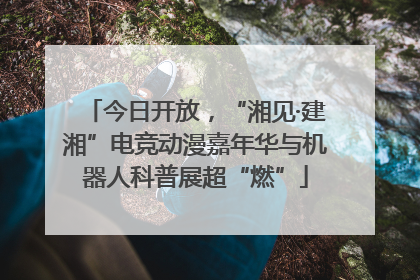 今日开放，“湘见·建湘”电竞动漫嘉年华与机器人科普展超“燃”