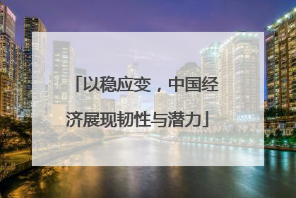 以稳应变，中国经济展现韧性与潜力