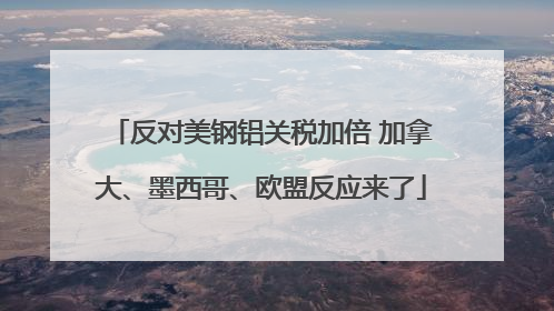 反对美钢铝关税加倍 加拿大、墨西哥、欧盟反应来了