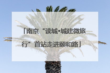 南京“读城•城建微旅行”首站走进颐和路