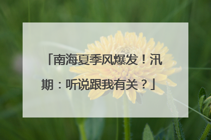 南海夏季风爆发！汛期：听说跟我有关？