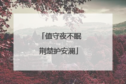 值守夜不眠 荆楚护安澜