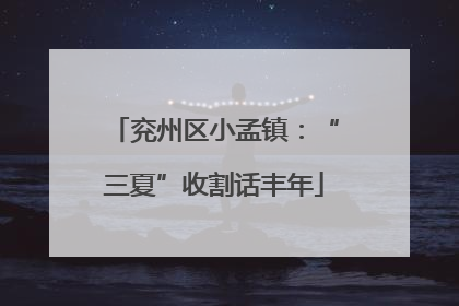 兖州区小孟镇：“三夏”收割话丰年