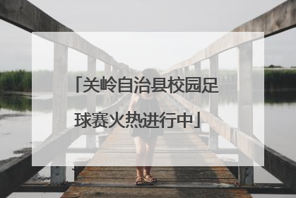 关岭自治县校园足球赛火热进行中