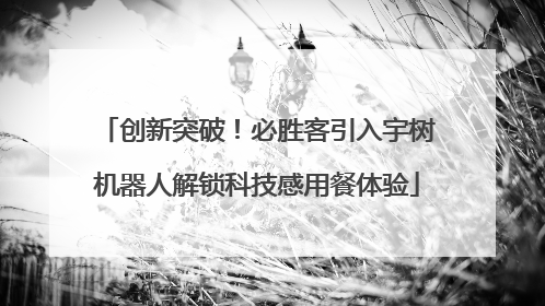 创新突破！必胜客引入宇树机器人解锁科技感用餐体验
