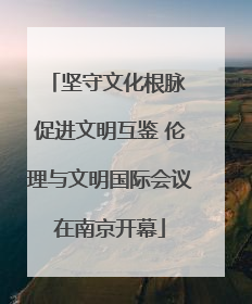 坚守文化根脉 促进文明互鉴 伦理与文明国际会议在南京开幕