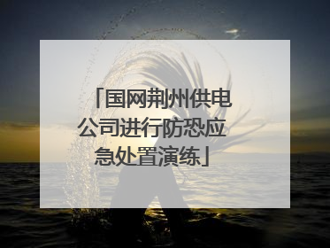 国网荆州供电公司进行防恐应急处置演练