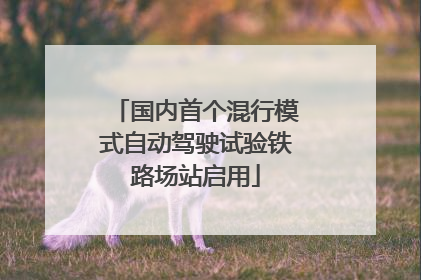 国内首个混行模式自动驾驶试验铁路场站启用