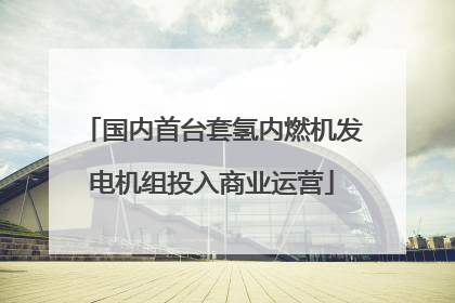 国内首台套氢内燃机发电机组投入商业运营