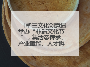 塑三文化创意园举办“非遗文化节”，集活态传承、产业赋能、人才孵化于一体