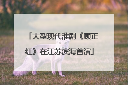 大型现代淮剧《顾正红》在江苏滨海首演