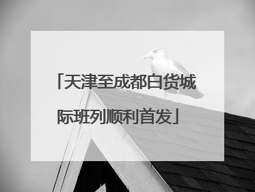 天津至成都白货城际班列顺利首发