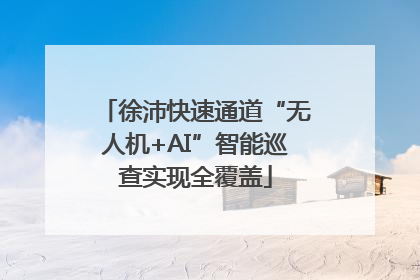 徐沛快速通道“无人机+AI”智能巡查实现全覆盖