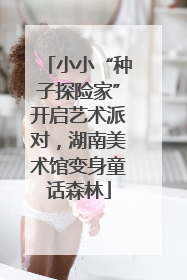 小小“种子探险家”开启艺术派对，湖南美术馆变身童话森林