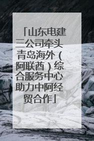 山东电建三公司牵头青岛海外（阿联酋）综合服务中心助力中阿经贸合作