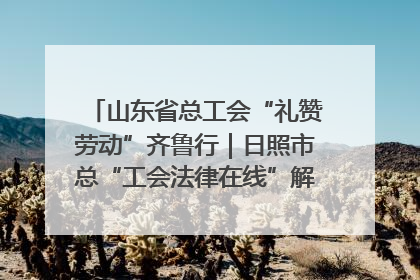 山东省总工会“礼赞劳动”齐鲁行｜日照市总“工会法律在线”解决职工愁“薪”事