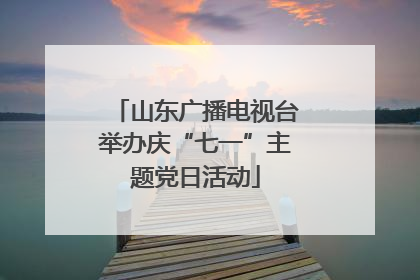 山东广播电视台举办庆“七一”主题党日活动