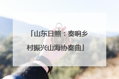 山东日照：奏响乡村振兴山海协奏曲
