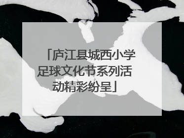庐江县城西小学足球文化节系列活动精彩纷呈