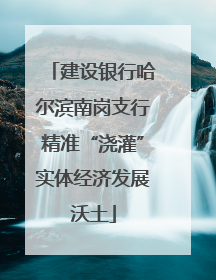 建设银行哈尔滨南岗支行精准“浇灌”实体经济发展沃土