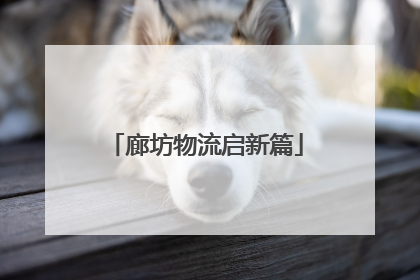廊坊物流启新篇