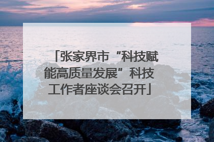 张家界市“科技赋能高质量发展”科技工作者座谈会召开